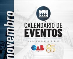 OAB divulga os próximos eventos do mês de novembro