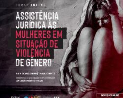OAB/SE realiza em dezembro Curso Online “Assistência Jurídica às Mulheres em situação de Violência de Gênero”