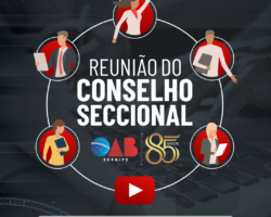 Reunião do Conselho Pleno da OAB/SE acontece nesta segunda-feira, 30