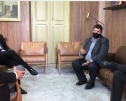 Presidente da OAB recebe visita de representantes da Universidade Tiradentes