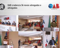 OAB credencia 36 novos advogados e advogadas
