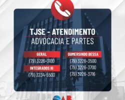 TJSE informa canais de comunicação durante período de restrições das atividades presenciais  