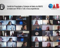 Comitê de Privacidade e Proteção de Dados da OAB/SE se reúne com TRT20 e TJSE e troca experiências