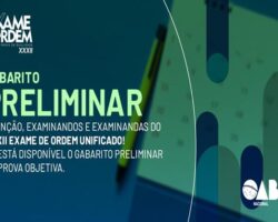 Confira o gabarito preliminar oficial da prova objetiva do XXXII Exame de Ordem