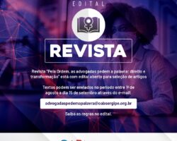 Revista “Pela Ordem, as advogadas pedem a palavra: direito e transformação” está com edital aberto para seleção de artigos