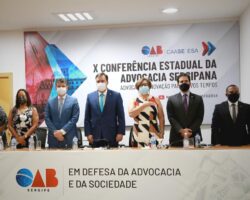 Abertura da X Conferência Estadual da Advocacia Sergipana é marcada por discursos sobre os novos tempos da advocacia e homenagens
