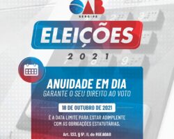 Anuidade em dia: prazo para advocacia se tornar apta a votar termina nesta segunda-feira 18