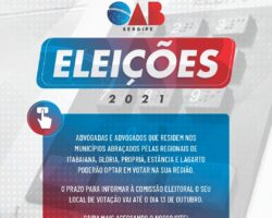 Comissão Eleitoral alerta à advocacia do interior sobre necessidade de manifestação de interesse em relação ao local de votação