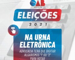 Eleições 2021: advocacia terá que digitar algarismos “1” ou “2” para votar