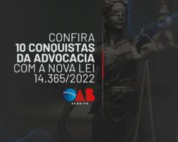 Confira 10 Conquistas da Advocacia com a nova Lei nº14.365/2022