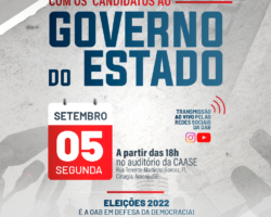 OAB Sergipe realizará sabatina com os candidatos ao Governo