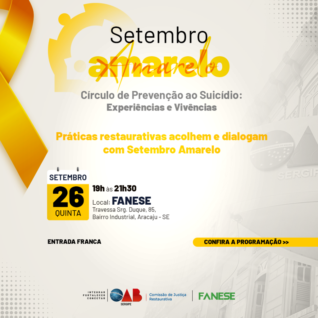 Setembro Amarelo – Círculo de Prevenção ao Suicídio: Experiências e ...