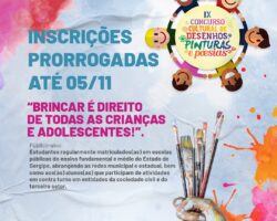 OAB/SE prorroga inscrições para o 9º Concurso Cultural de Desenho, Pintura e Poesia