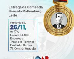 OAB/SE fará homenagem a advogados com mais de 40 anos de profissão