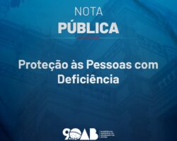 Nota Pública – Proteção às Pessoas com Deficiência