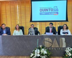 OAB/SE realiza Sabatina com os candidatos ao Quinto Constitucional do TJSE