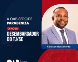 OAB Sergipe parabeniza novo desembargador