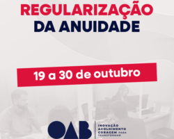 OAB/SE realiza nova edição do Mutirão de Regularização da Anuidade com duas semanas de negociação